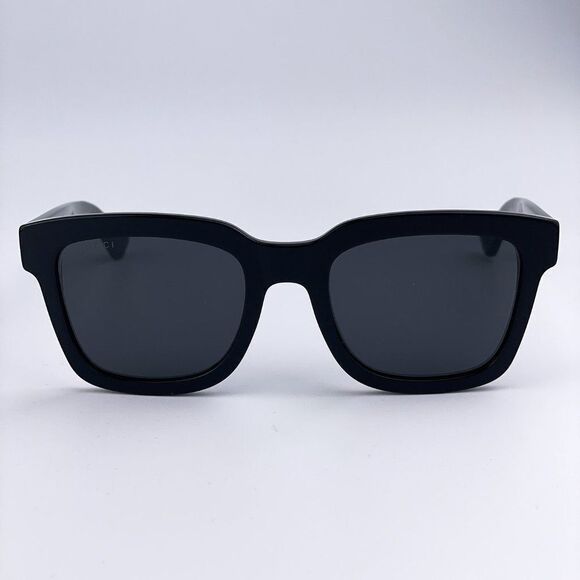 NEW GUCCI WEB GG0001SN 001 Black Smoke Square Men Sunglasses main image 5